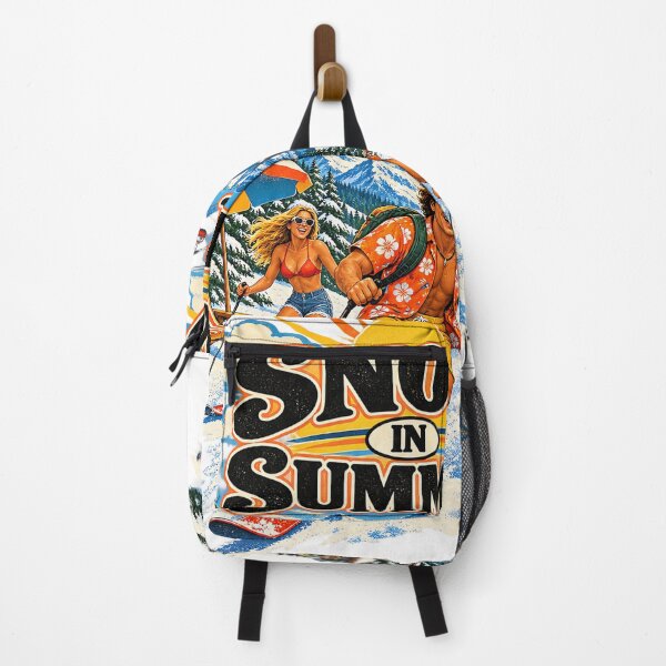 Item preview, Snow in Summer Vintage Ski Vacation Travel Poster designed and sold by urbinet.