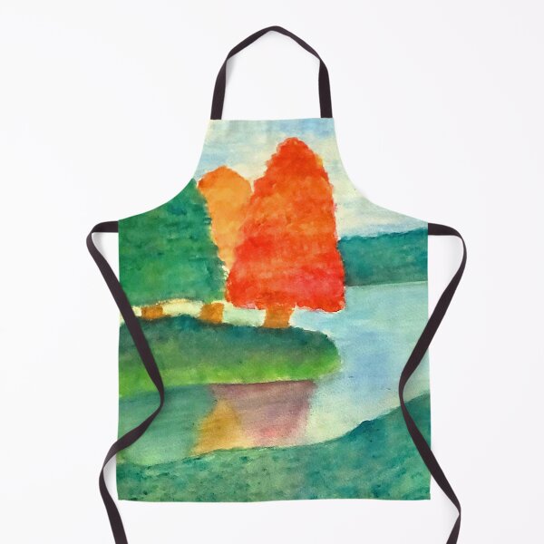 Item preview, Autumn Lakes — Watercolor Mountain Lake Landscape designed and sold by LizzyPrittyArts.