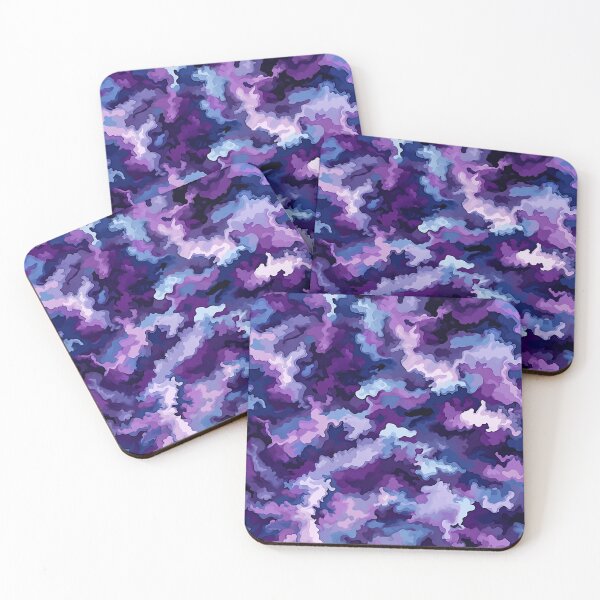 Item preview, Purple Camo Pattern Violet Lilac and Deep Plum Camouflage designed and sold by Nine Lives Studio.