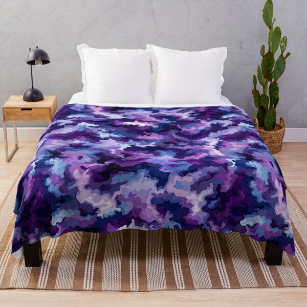Item preview, Purple Camo Pattern Violet Lilac and Deep Plum Camouflage designed and sold by Nine Lives Studio.