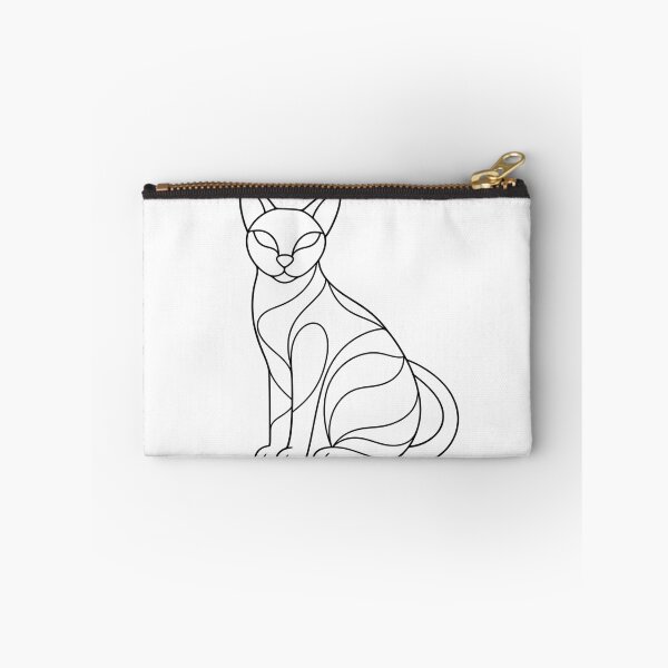 Item preview, Elegant Geometric Cat — Minimalist Line Art Feline designed and sold by Tee Visions.