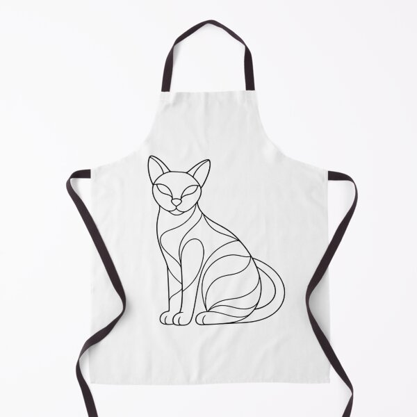 Item preview, Elegant Geometric Cat — Minimalist Line Art Feline designed and sold by Tee Visions.