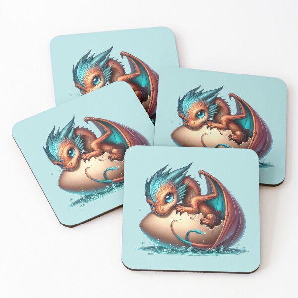Item preview, Cute Baby Water Dragon Hatching Sticker designed and sold by NerdiPop.