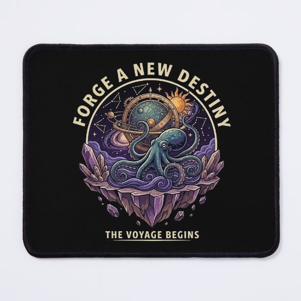 Item preview, Forge a New Destiny – Cosmic Octopus Voyage Artwork designed and sold by Dogandesighn.