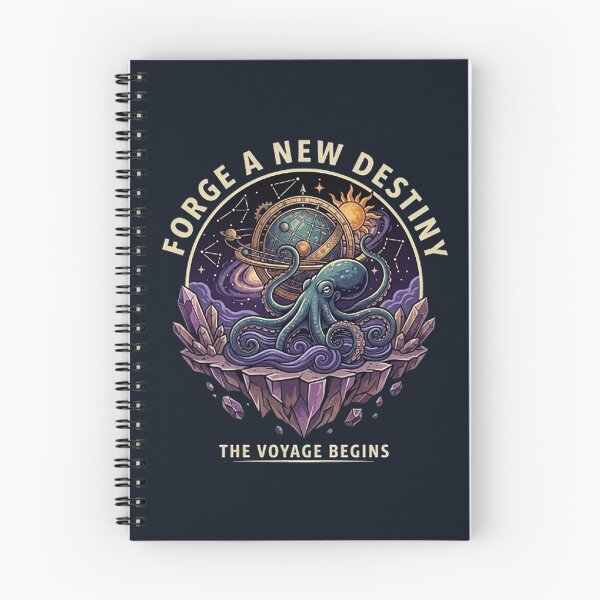 Item preview, Forge a New Destiny – Cosmic Octopus Voyage Artwork designed and sold by Dogandesighn.