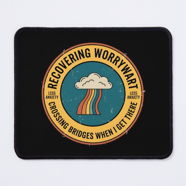 Item preview, Recovering Worrywart Less Anxiety Vintage Badge designed and sold by DuckOddity.