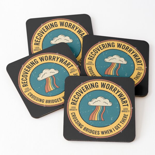 Item preview, Recovering Worrywart Less Anxiety Vintage Badge designed and sold by DuckOddity.