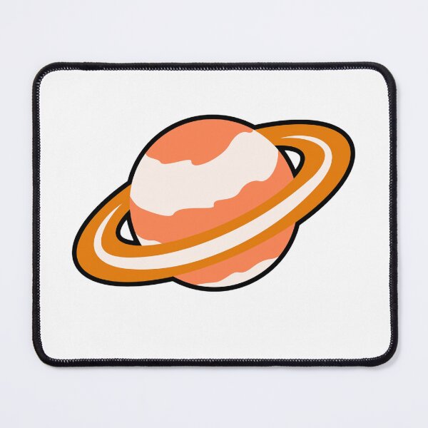 Item preview, Cute Cartoon Saturn Planet Illustration designed and sold by marwa-world.