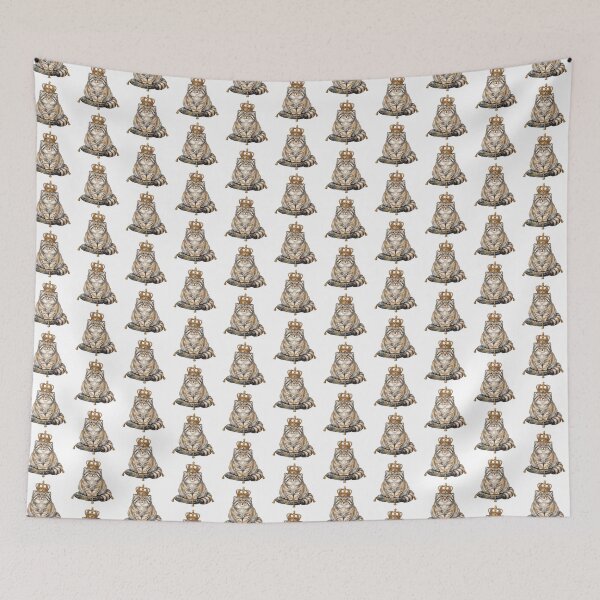 Item preview, King Manul | Royal Pallas Cat on Throne Funny Wild Cat Design designed and sold by HelgaCraftery.