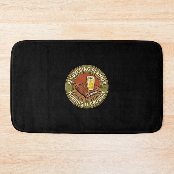 Item preview, Recovering Planner Winging It Retro Badge designed and sold by DuckOddity.
