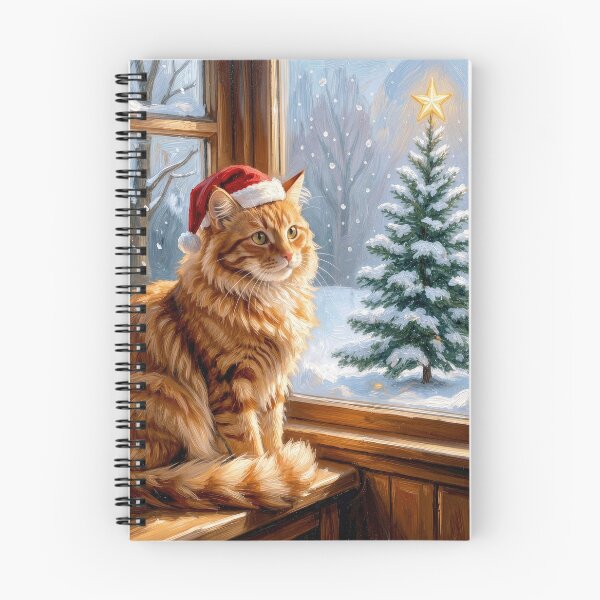 Item preview, Christmas Santa Cat Painting designed and sold by Maria Dryfhout.