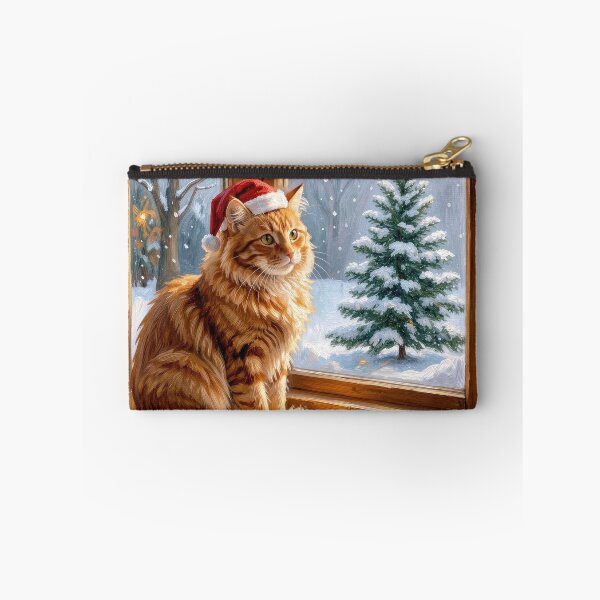 Item preview, Christmas Santa Cat Painting designed and sold by Maria Dryfhout.