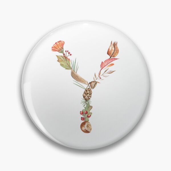 Item preview, Autumn Botanical Letter Y designed and sold by Flowersforbear.