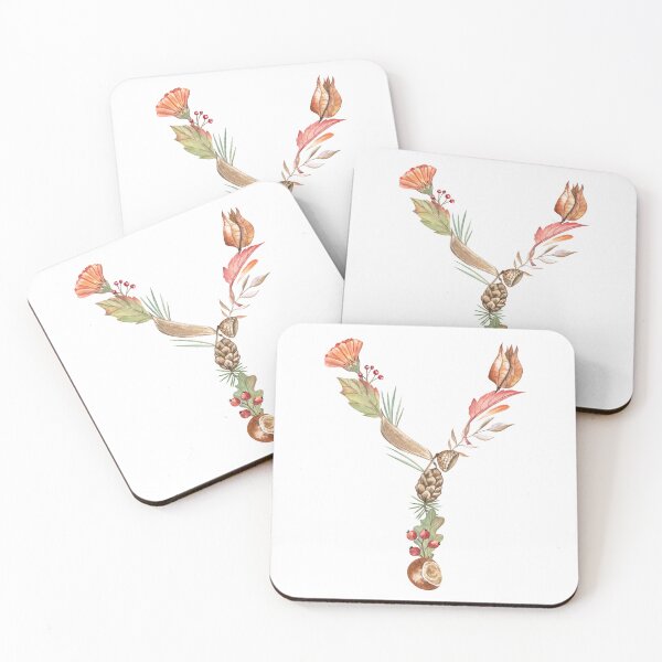 Item preview, Autumn Botanical Letter Y designed and sold by Flowersforbear.