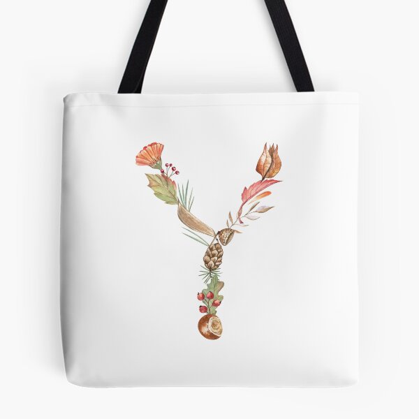 Item preview, Autumn Botanical Letter Y designed and sold by Flowersforbear.
