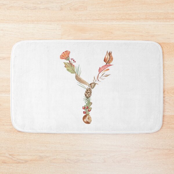 Item preview, Autumn Botanical Letter Y designed and sold by Flowersforbear.