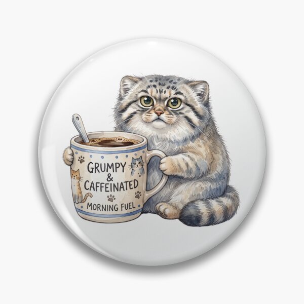 Item preview, Copy of King Manul | Royal Pallas Cat on Throne Funny Wild Cat Design designed and sold by HelgaCraftery.