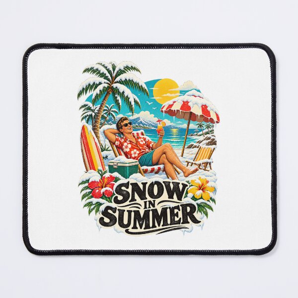 Item preview, Snow in Summer Vintage Tropical Winter Vacation designed and sold by urbinet.