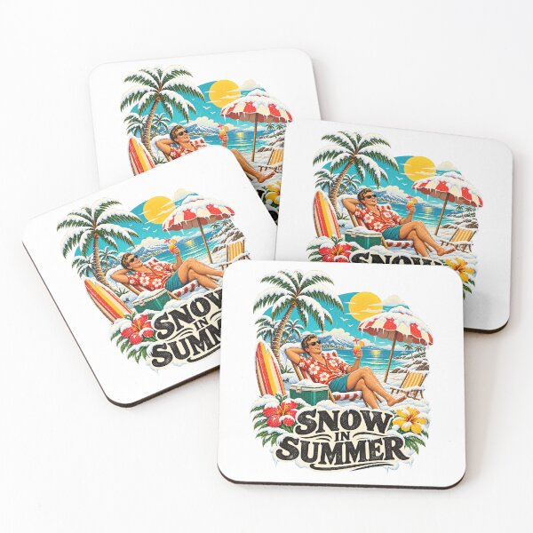 Item preview, Snow in Summer Vintage Tropical Winter Vacation designed and sold by urbinet.