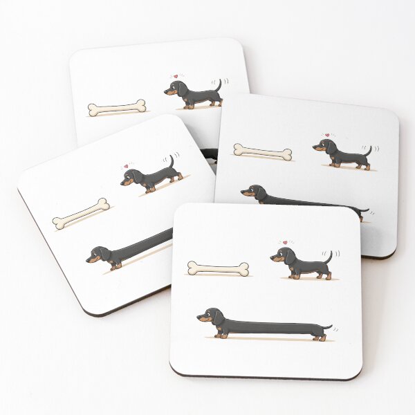 Item preview, Funny Dachshund Eats Bone Transformation designed and sold by waikibi ⭐⭐⭐⭐⭐.