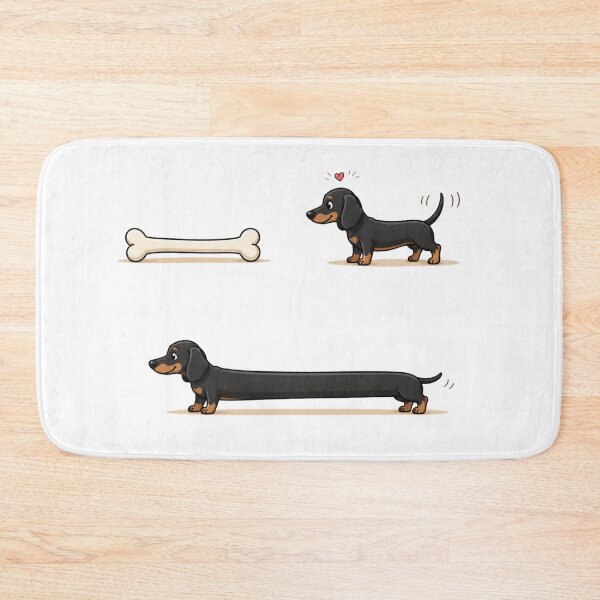 Item preview, Funny Dachshund Eats Bone Transformation designed and sold by waikibi ⭐⭐⭐⭐⭐.
