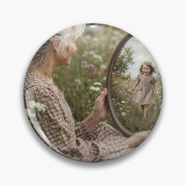 Item preview, Old Woman Remembering the Young Days in a Mirror designed and sold by Maria Dryfhout.