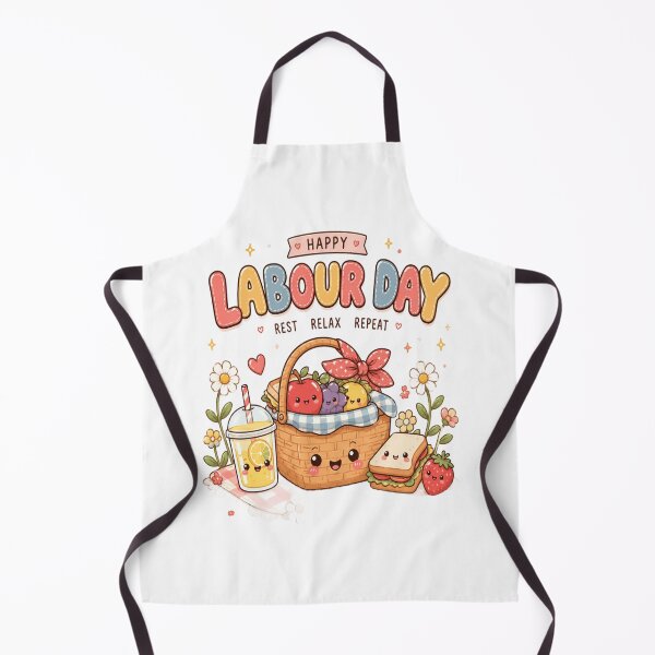 Item preview, Happy Labour Day Kawaii Picnic Rest Relax Repeat Cute Holiday Celebration designed and sold by InspiredCreatives.