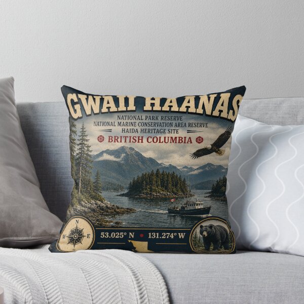 Item preview, Gwaii Haanas British Columbia Vintage Travel Sticker | Canada Adventure designed and sold by naturalsurvival.