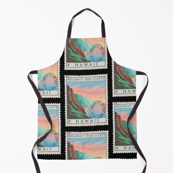Item preview, Molokai Hawaii Sea Cliffs Pacific Coast Stamp Sticker designed and sold by stickercuffs.