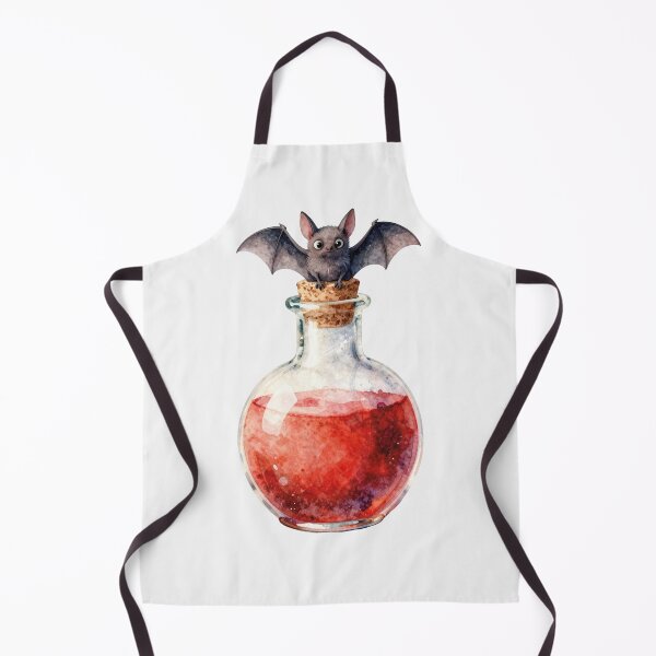Item preview, Watercolor Cute Bat Red Potion Halloween Chemistry designed and sold by WildArtIT.