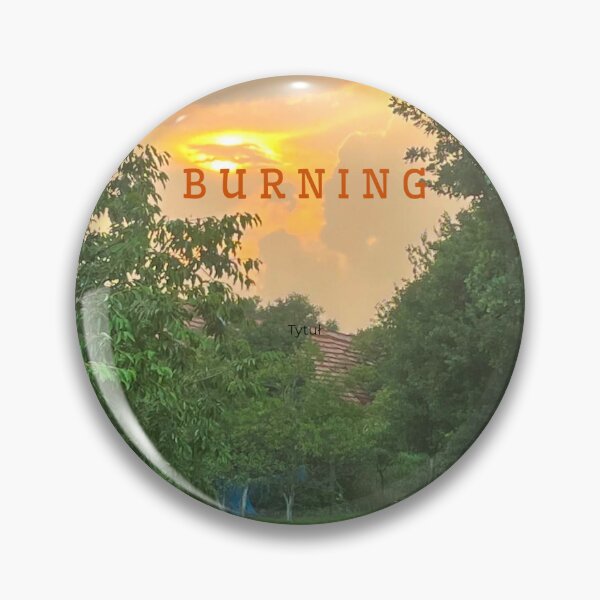 Item preview, Burning Coral Sunset Vintage Retro Dramatic Nature Photo designed and sold by QuietLinesH.