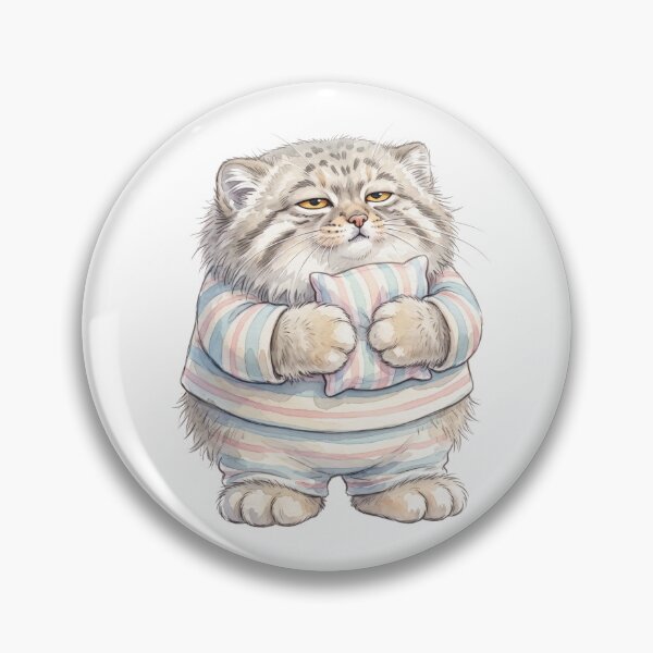 Item preview, Sleep Is My Hobby | Cute Pajama Pallas Cat (Manul) Meme Design designed and sold by HelgaCraftery.