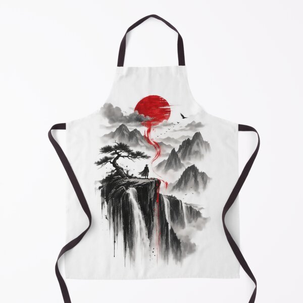 Item preview, Red Sun Mountain Landscape designed and sold by NucciCollective.