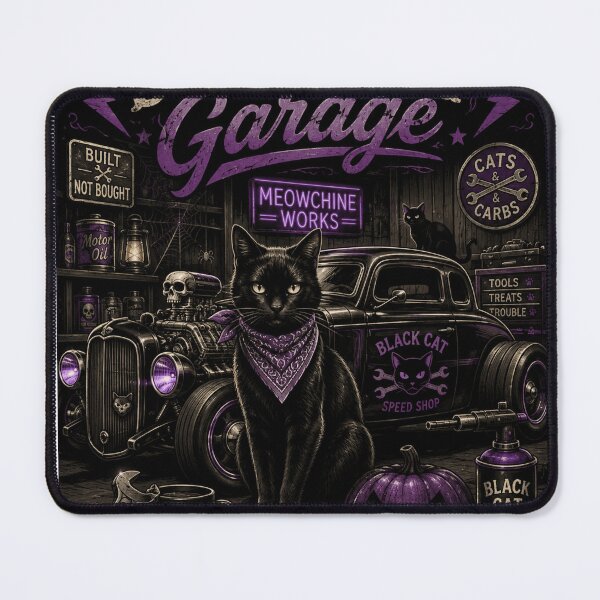 Item preview, Black Cat Garage HALLOWEEN  designed and sold by Syedshah13.