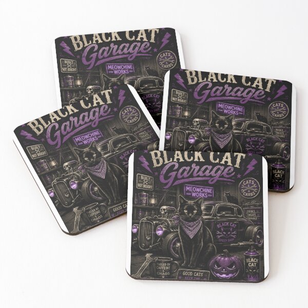 Item preview, Black Cat Garage HALLOWEEN  designed and sold by Syedshah13.