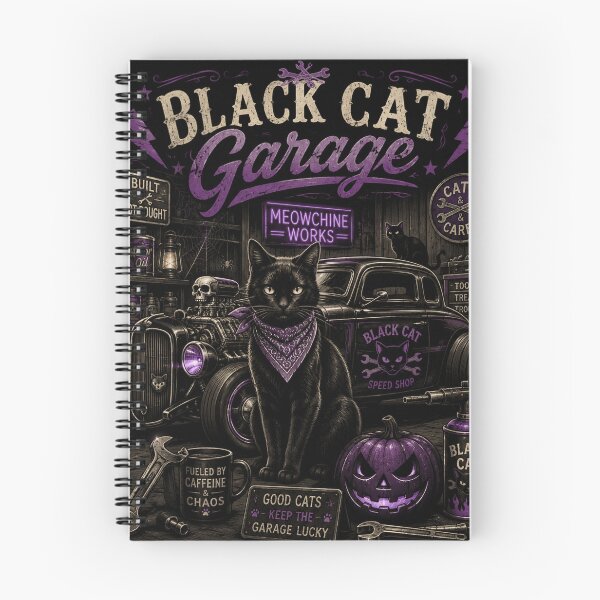 Item preview, Black Cat Garage HALLOWEEN  designed and sold by Syedshah13.