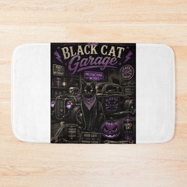 Item preview, Black Cat Garage HALLOWEEN  designed and sold by Syedshah13.