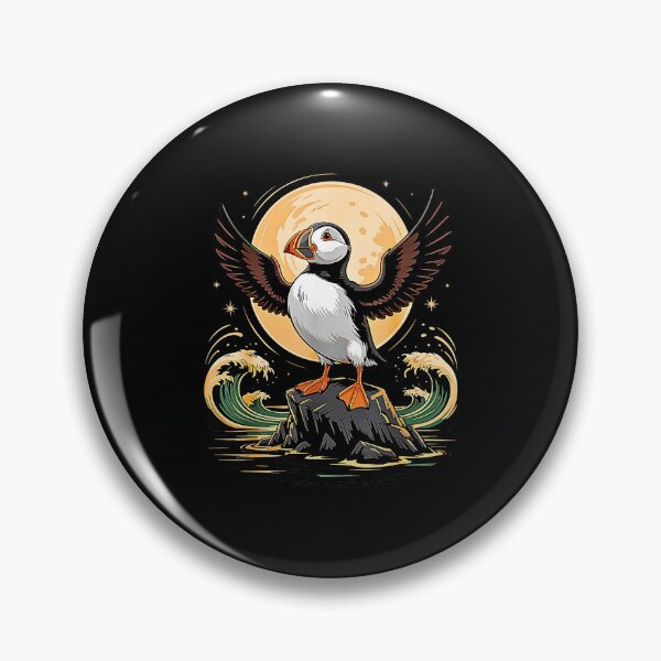 Item preview, Cute Atlantic Puffin Bird Nature Wildlife Art designed and sold by NinigFox.