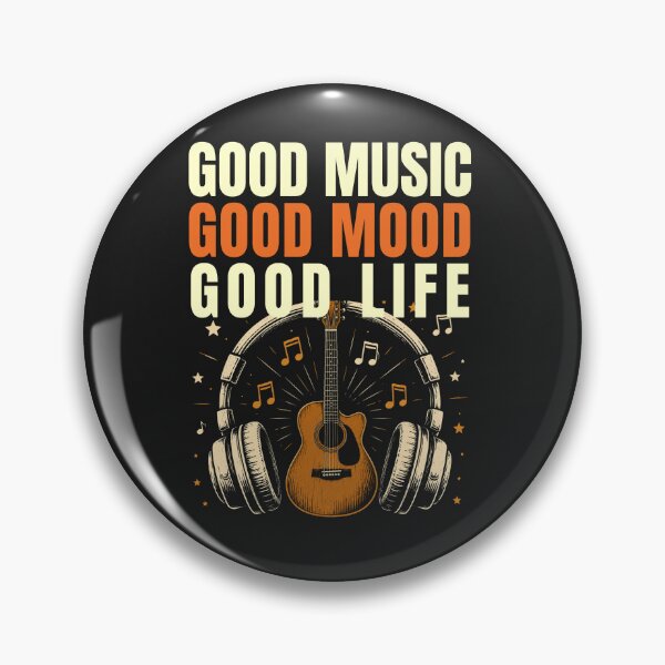 Item preview, Good Music Good Mood Good Life Guitar Headphones Shirt designed and sold by Joyful-Pixel.