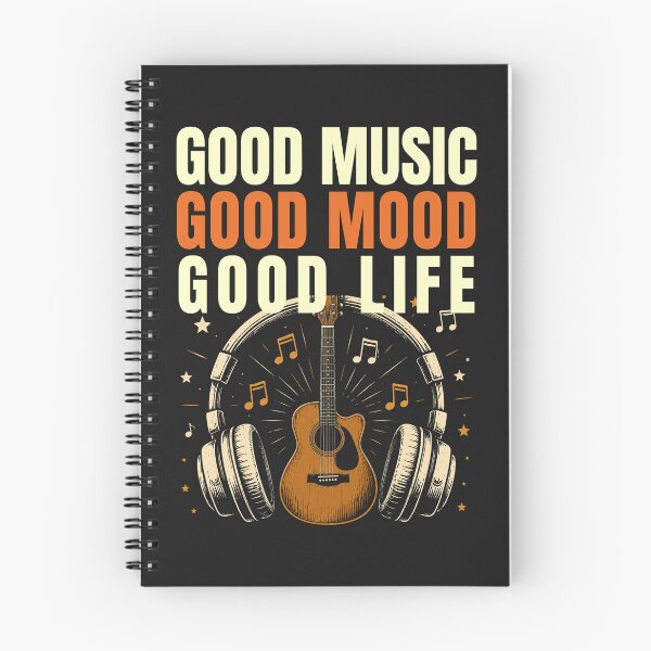 Item preview, Good Music Good Mood Good Life Guitar Headphones Shirt designed and sold by Joyful-Pixel.