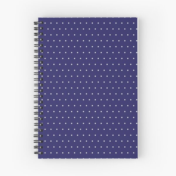 Item preview, Small White Polka Dots Navy Blue designed and sold by iCraftCafe.