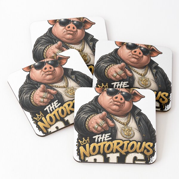Item preview, The Notorious P.I.G. Funny Pig Rapper designed and sold by Aimz Does Stuff.