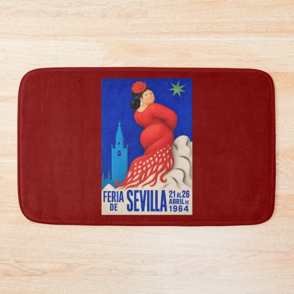 Item preview, 1964 Seville Feria Flamenco Muse – Vintage Spanish Festival Art designed and sold by retrographics.