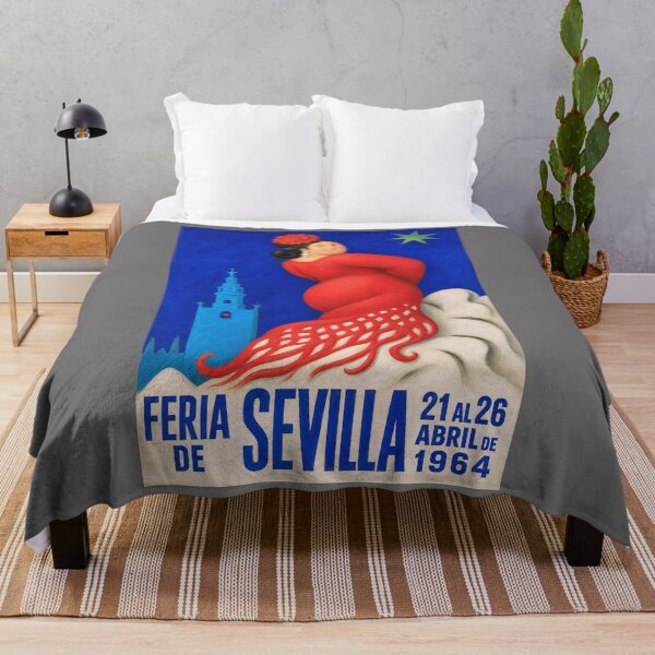 Item preview, 1964 Seville Feria Flamenco Muse – Vintage Spanish Festival Art designed and sold by retrographics.