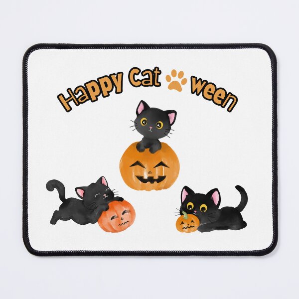 Item preview, Adorable Black Cats with Jack o Lanterns designed and sold by CursedButCute1.