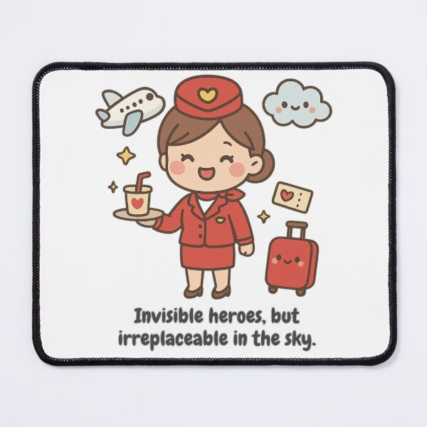 Item preview, Stewardess kawaii style  designed and sold by KawaiiHero.
