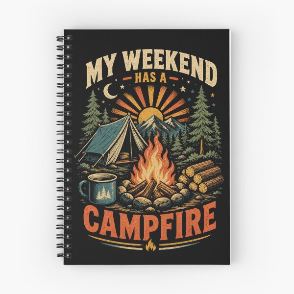 Item preview, My Weekend Has A Campfire Vintage Camping designed and sold by Gustavo Navarro.