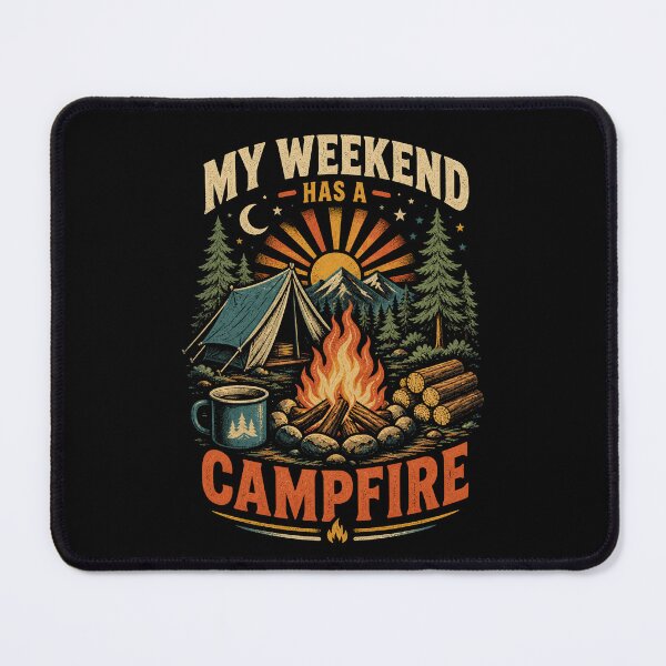 Item preview, My Weekend Has A Campfire Vintage Camping designed and sold by Gustavo Navarro.