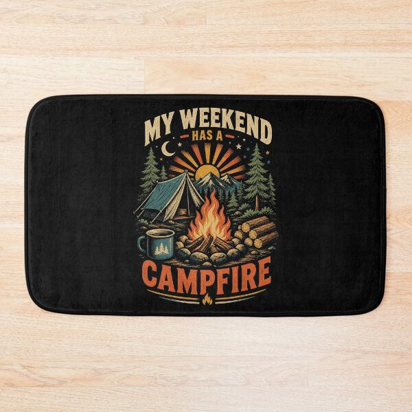 Item preview, My Weekend Has A Campfire Vintage Camping designed and sold by Gustavo Navarro.