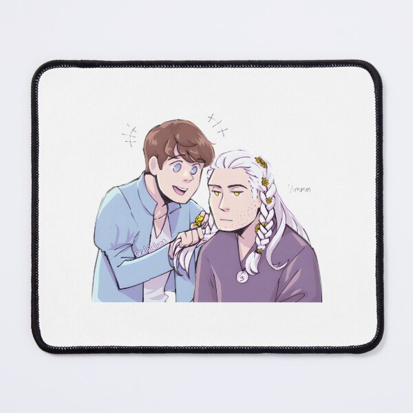 Item preview, Jaskier Braids Flowers In Geralt'S Hair | Witcher Fan Art Gift PERFECT GIFT FOR YOU AND FRIENDS designed and sold by younhimself.